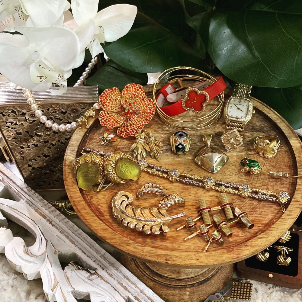 Designer Only: photo shows some current inventory. Visit our closet for more!